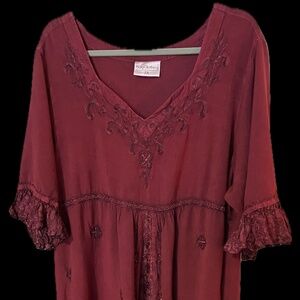 Holy Clothing Burgundy 3X Dress